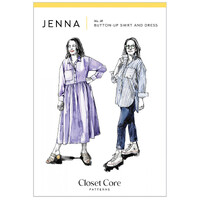 Jenna Button Up Shirt and Dress Pattern