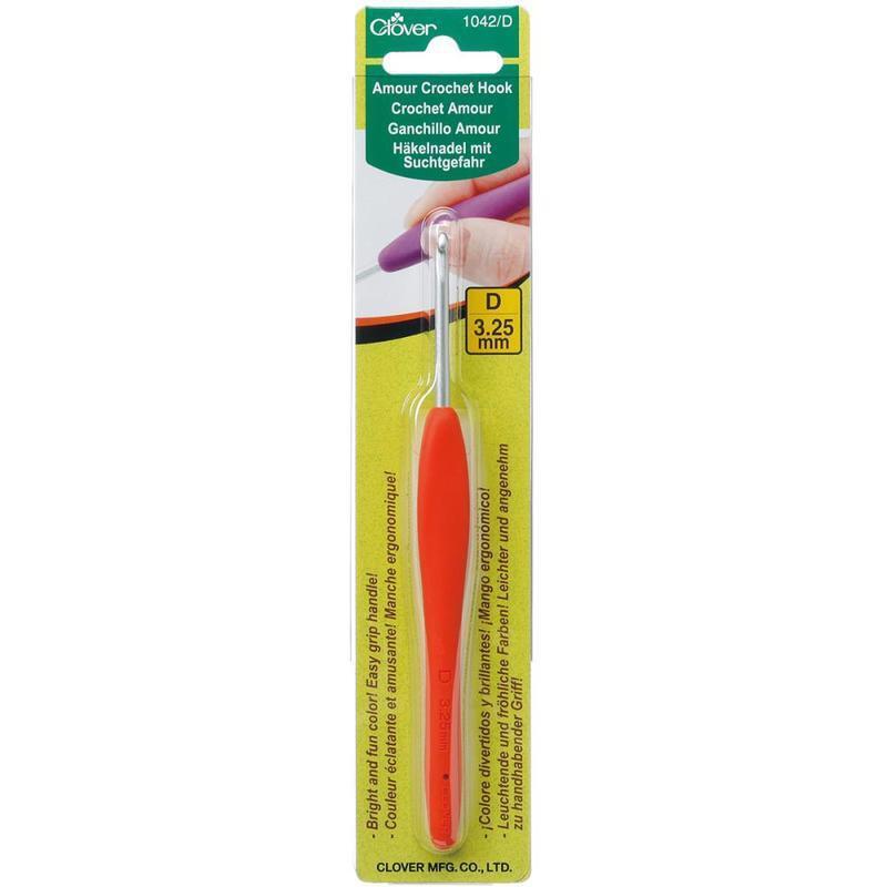 Clover Amour Crochet Hooks - Size: D: 3.25 mm for crochet and yarn projects