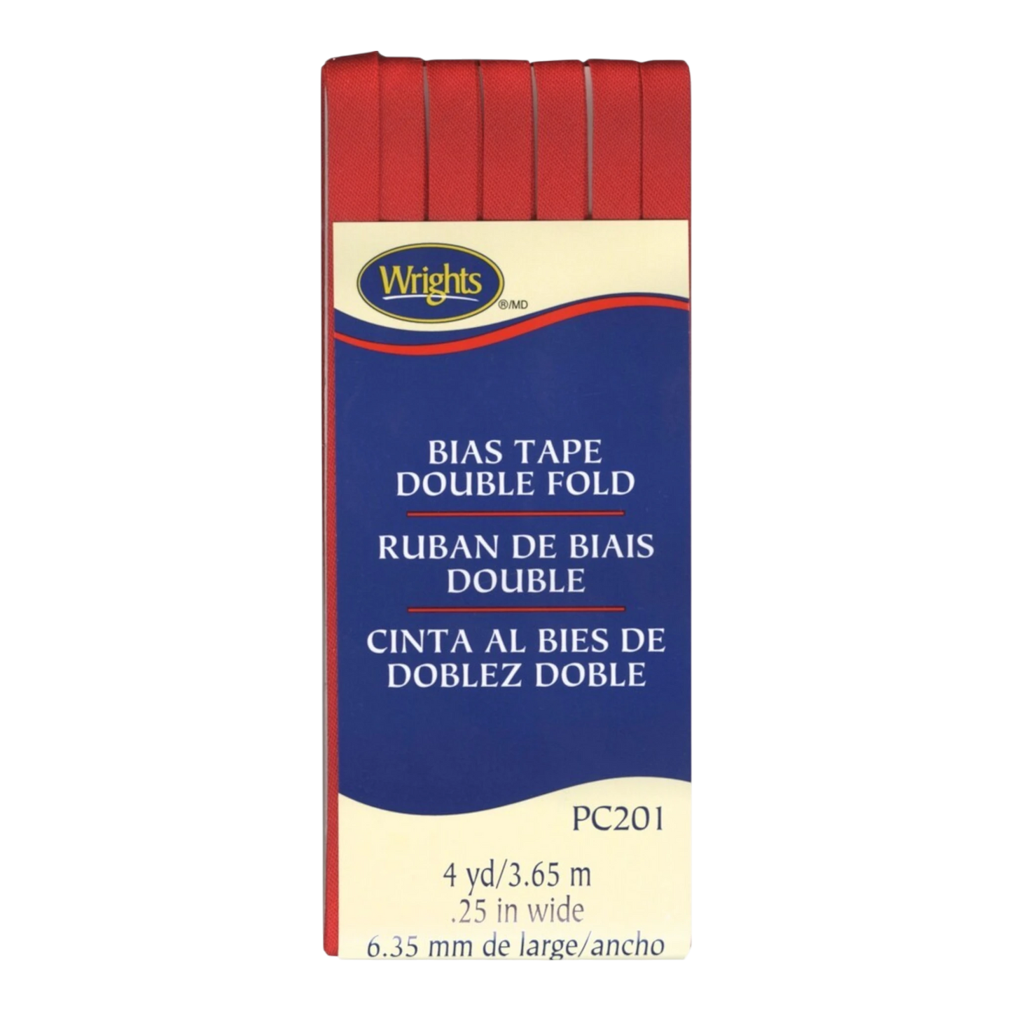 Double Fold Bias Tape - SCARLET