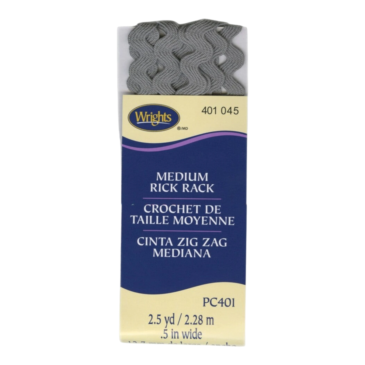 Medium Rick Rack - Lt. Grey