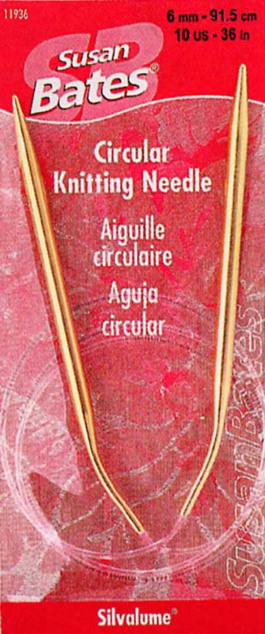 Susan Bates Silvalume 406 mm Circular Knitting Needle Size 4 for knitting and yarn projects