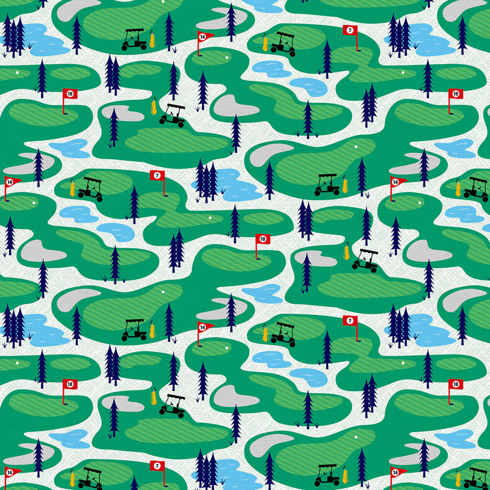 Lets Go Golfing - Golf Course Green sewing and quilting product