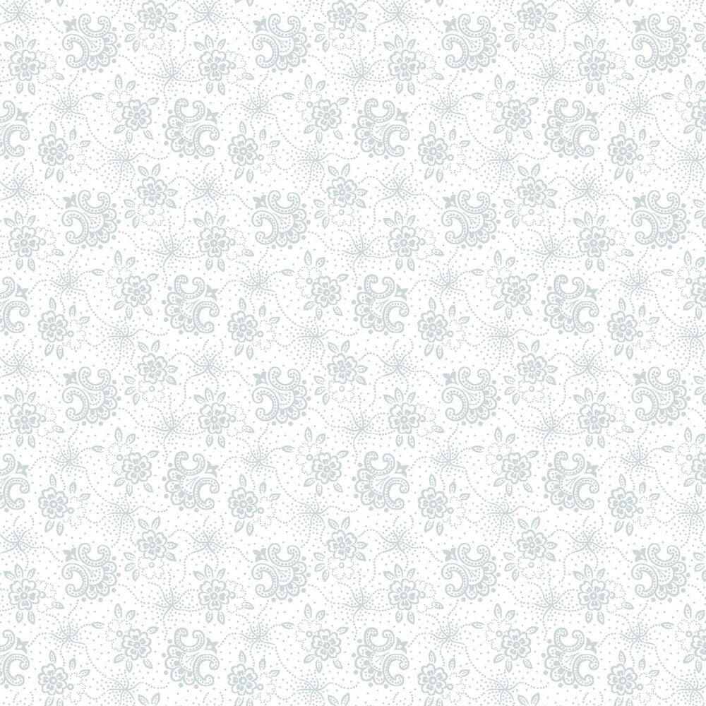 Quilters Flour V - White on White Foulards sewing and quilting product