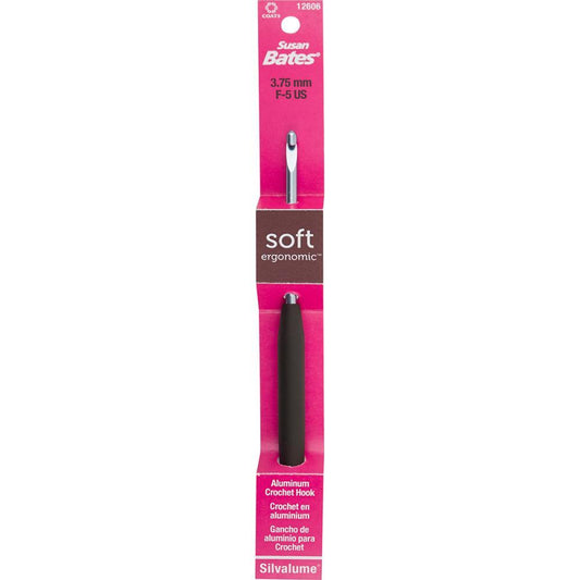 Susan Bates Silvalume Ergonomic Crochet Hooks 3.75 mm