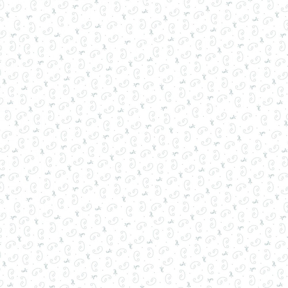 Quilters Flour V - White on White Delicate Curls sewing and quilting product