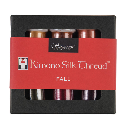 Superior Threads Kimono Silk Thread Set - Fall Collection (6 Spools, 100 wt)