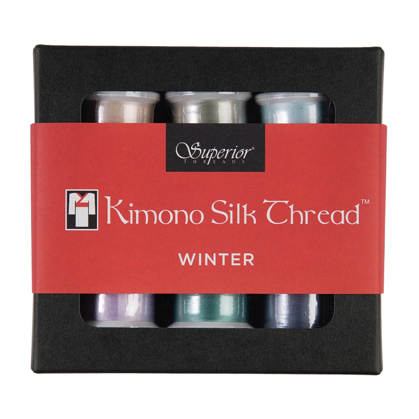 Superior Threads Kimono Silk Thread Set - Winter Collection (6 Spools, 100 wt)