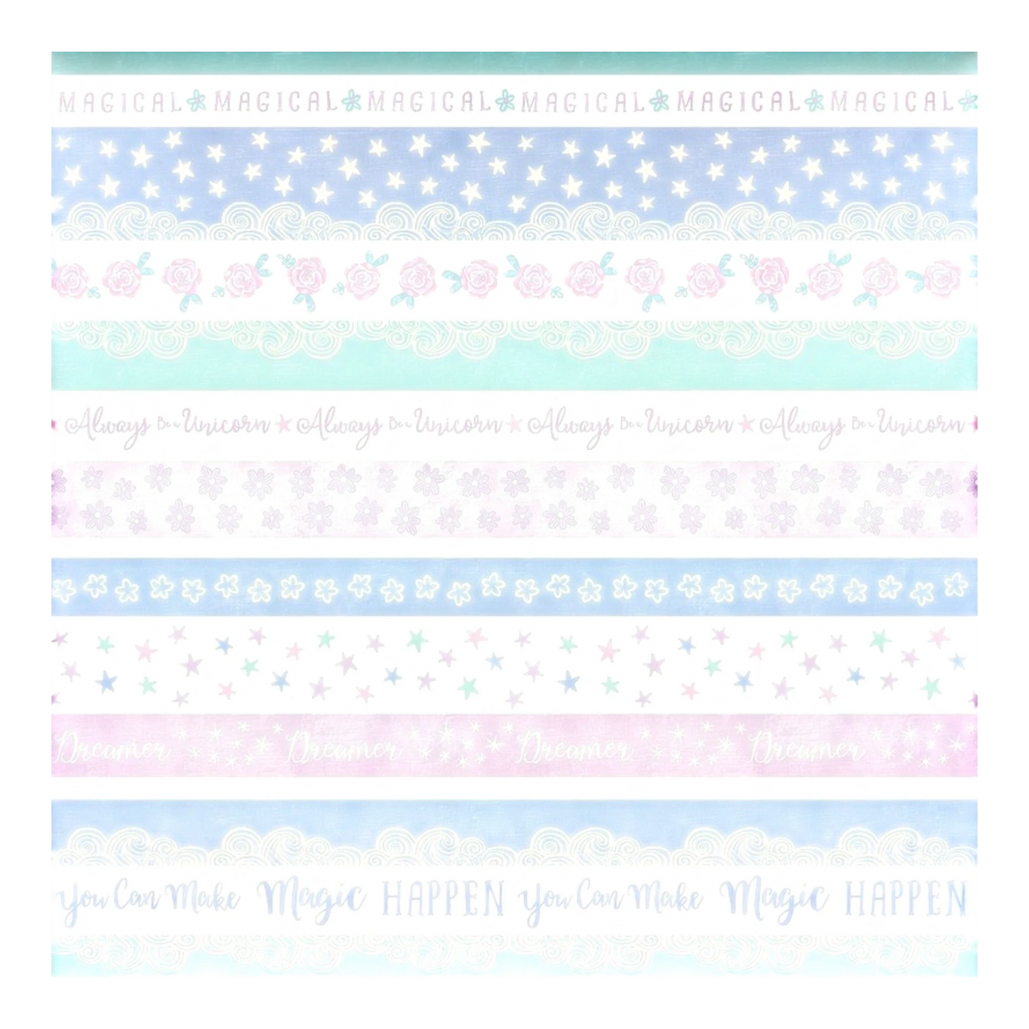 Dreamers - Turquoise/Multi Dreamers Stripe sewing and quilting product