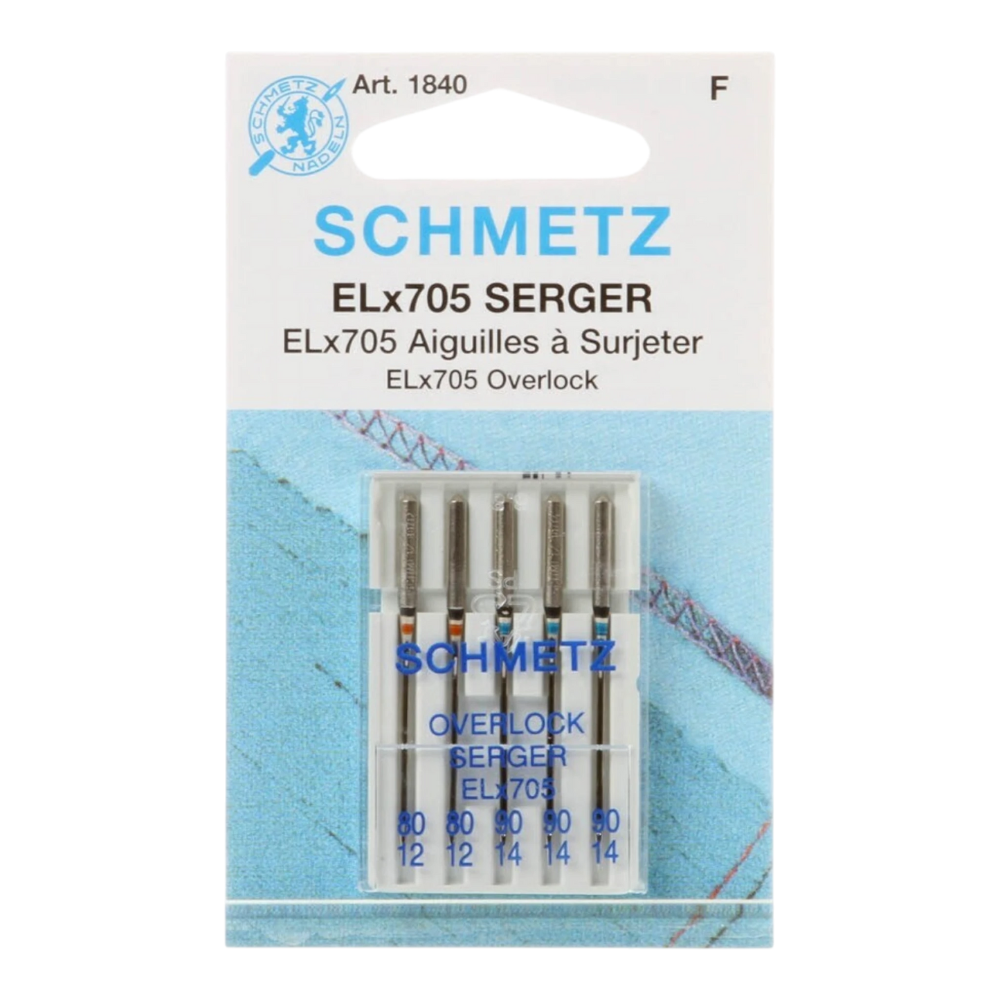 Schmetz Overlock / Serger Machine Needle ELX705 Size 80/90 , quilting and needlework