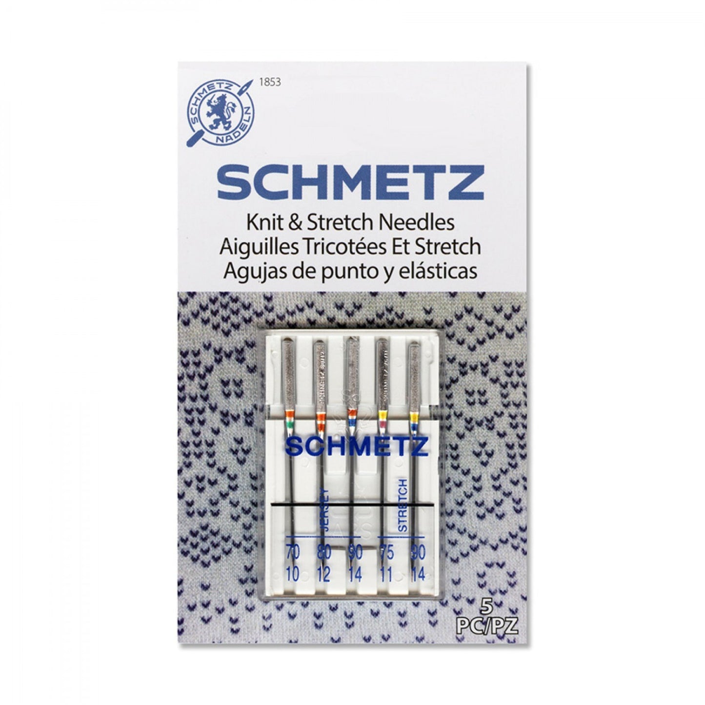 SCHMETZ Knit & Stretch Needles 5 Pack , quilting and needlework