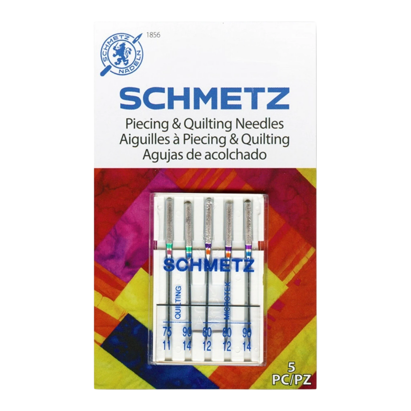 SCHMETZ Piecing and Quilting Needles pk5 , quilting and needlework