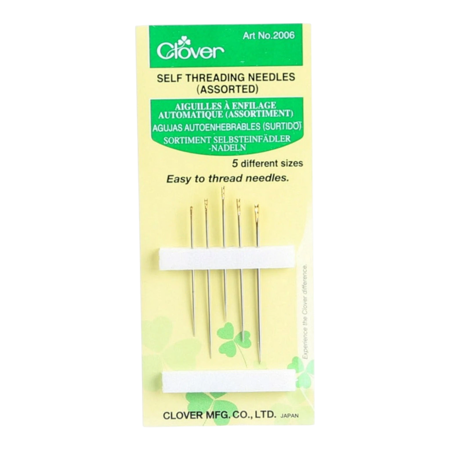 Clover Self Threading Assorted sizes , piecing and stitching