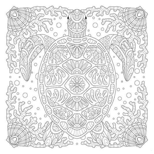 My Ocean Mandala Coloring Book for bag making and sewing projects