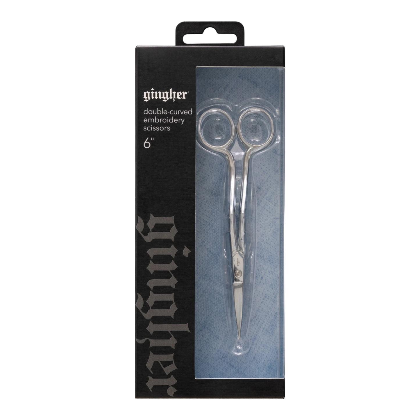 Gingher 152 mm Double Curved Embroidery Scissors , quilting and fabric cutting