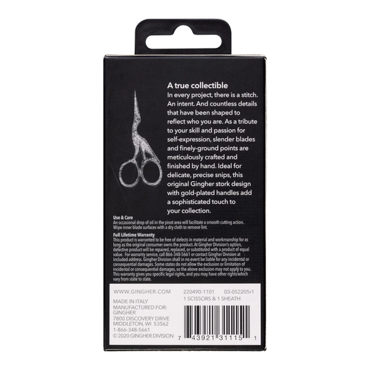 Gingher 89 mm Stork Embroidery Scissor sewing and quilting product