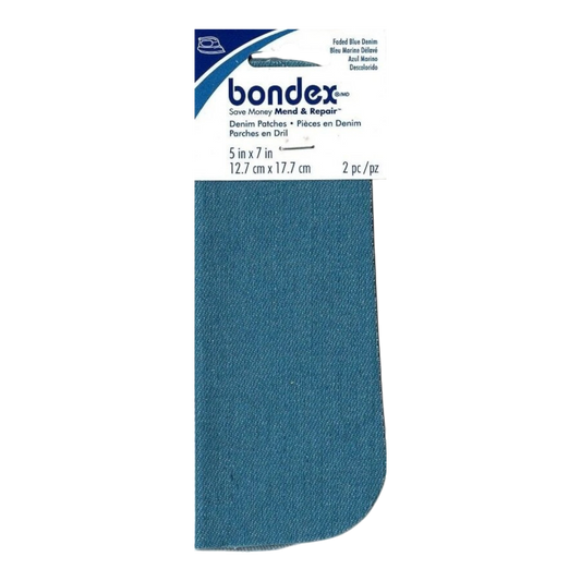 Bondex Iron-On Patch Faded Denim