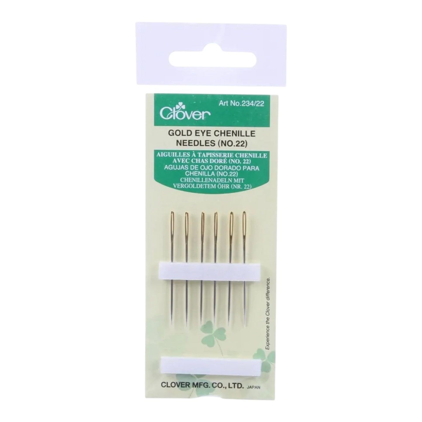 Clover Needle Gold Eye Chenille SZ 22 , quilting and needlework