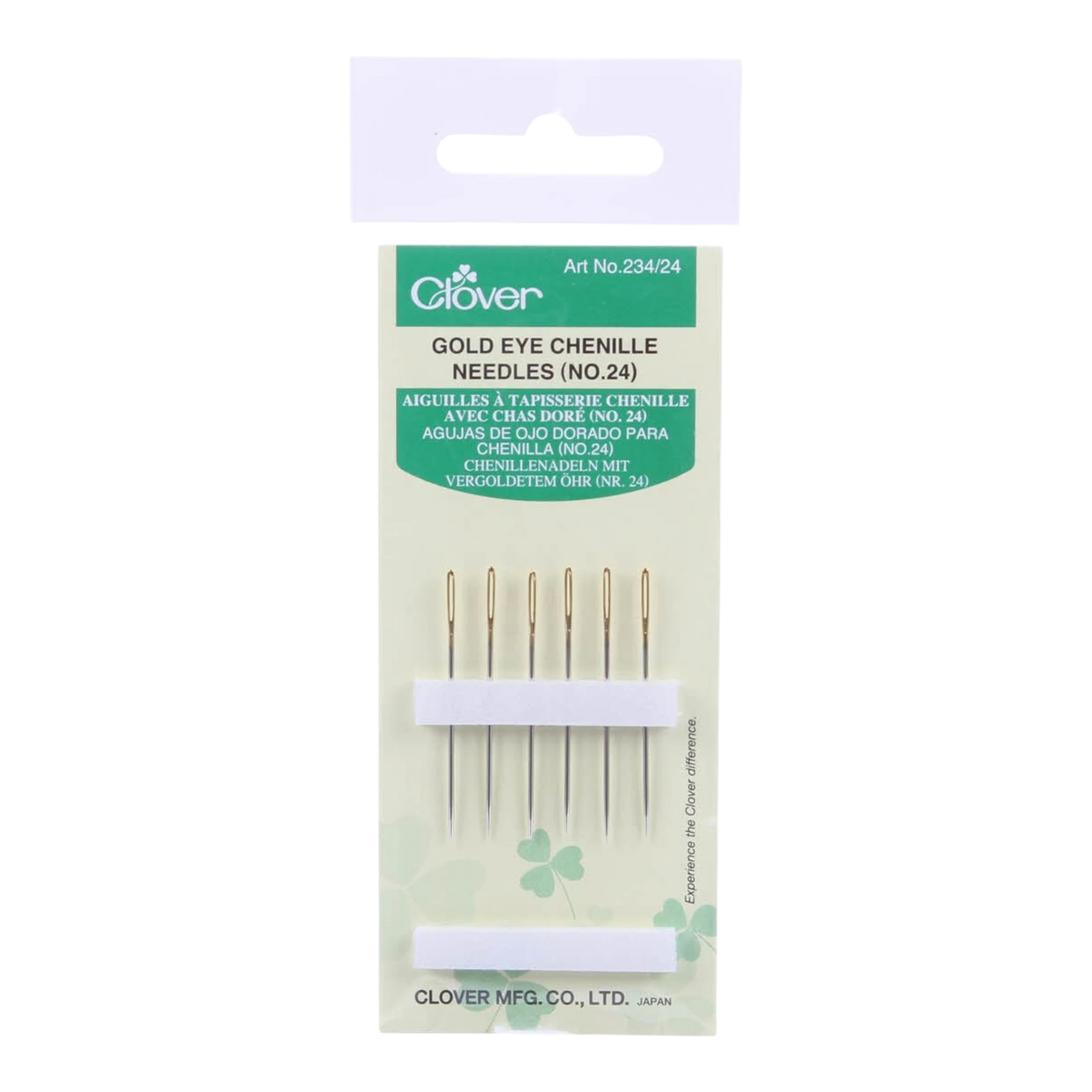 Clover Needle Gold Eye Chenille SZ 24 , quilting and needlework