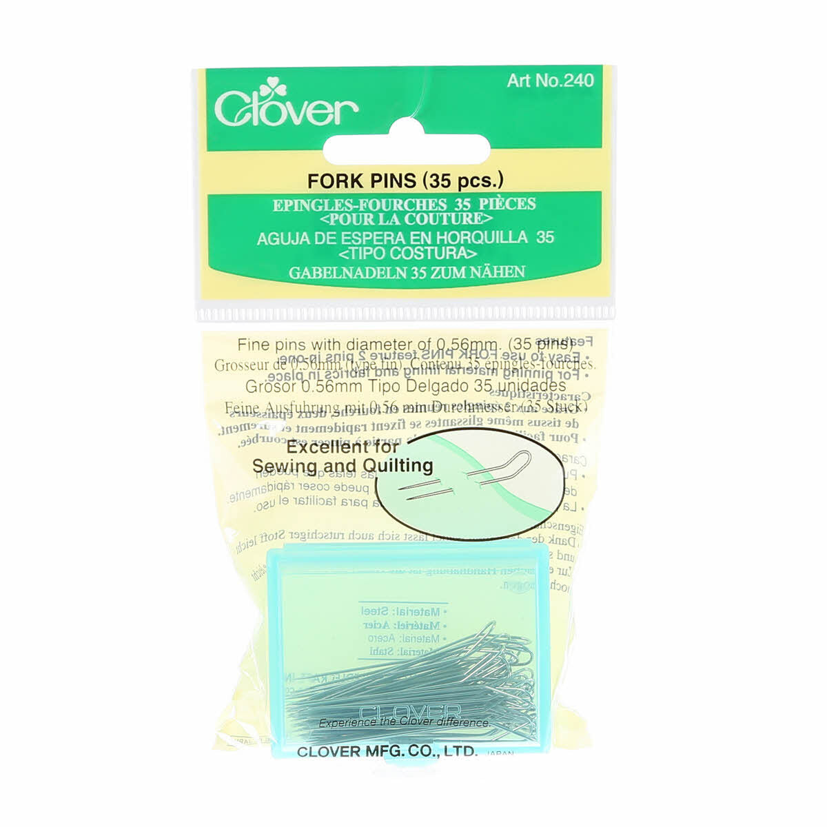 Clover Fork Pins 35 pc , quilting and needlework