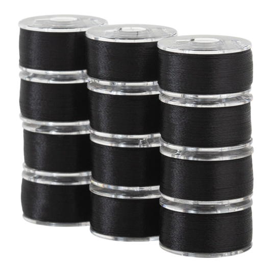 SuperBobs Polyester Bobbin 12pk Class 15 machine threading and quilting