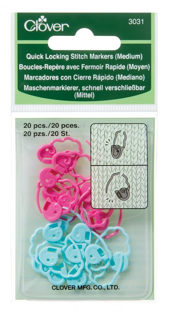 Quick Locking Stitch Markers - Medium