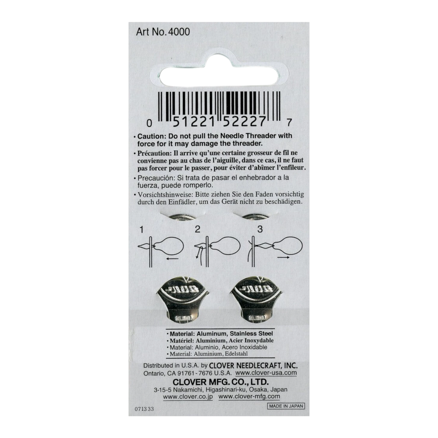 Needle Threader by Clover , piecing and stitching
