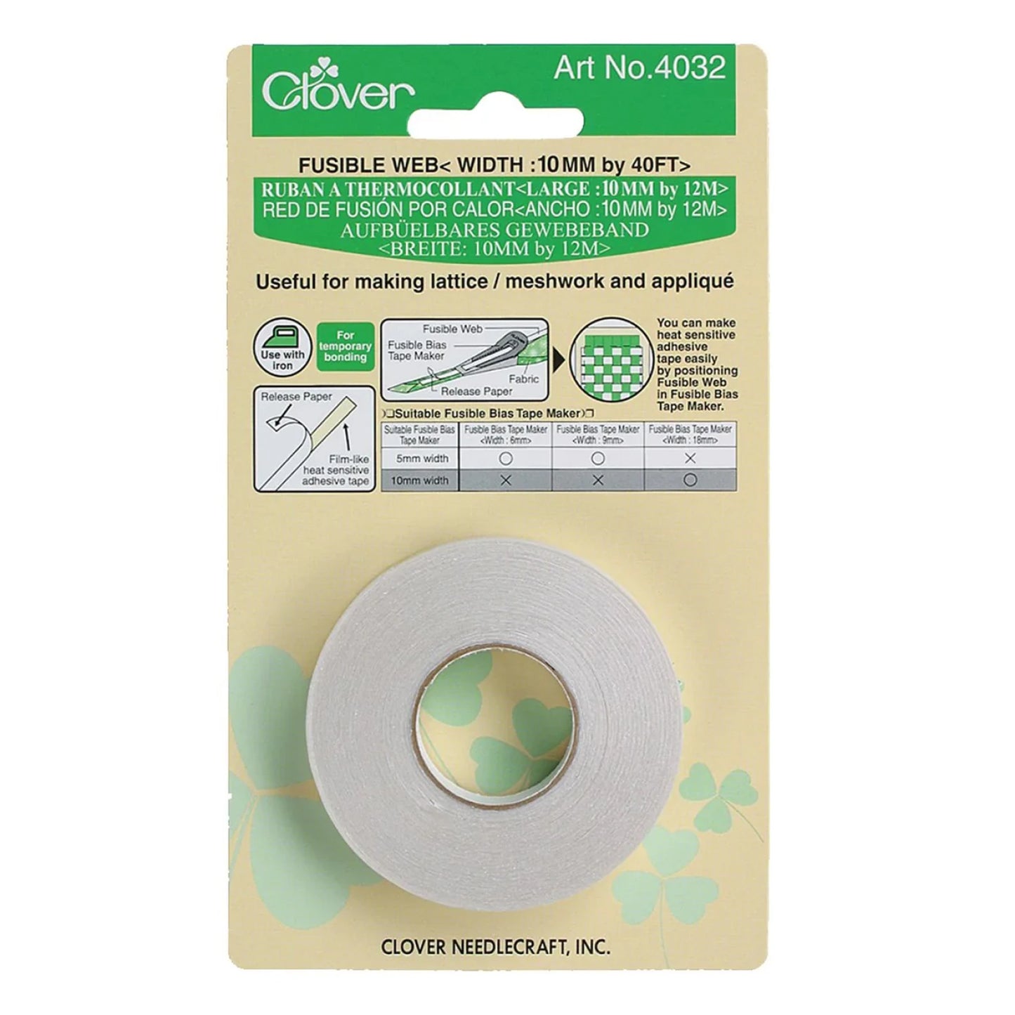 Fusible Bias Tape Web - 10 mm