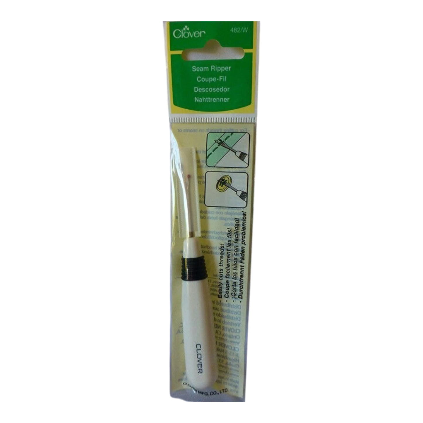 Clover Seam Ripper White 127 mm,51 mm sewing and quilting product