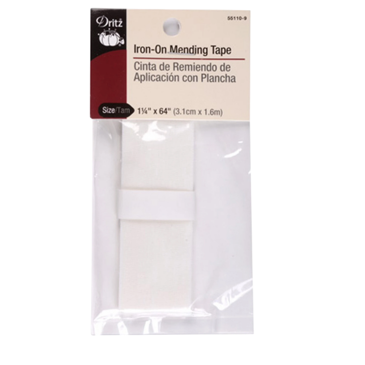Iron on Mending Tape 25 mm x 1626 mm White