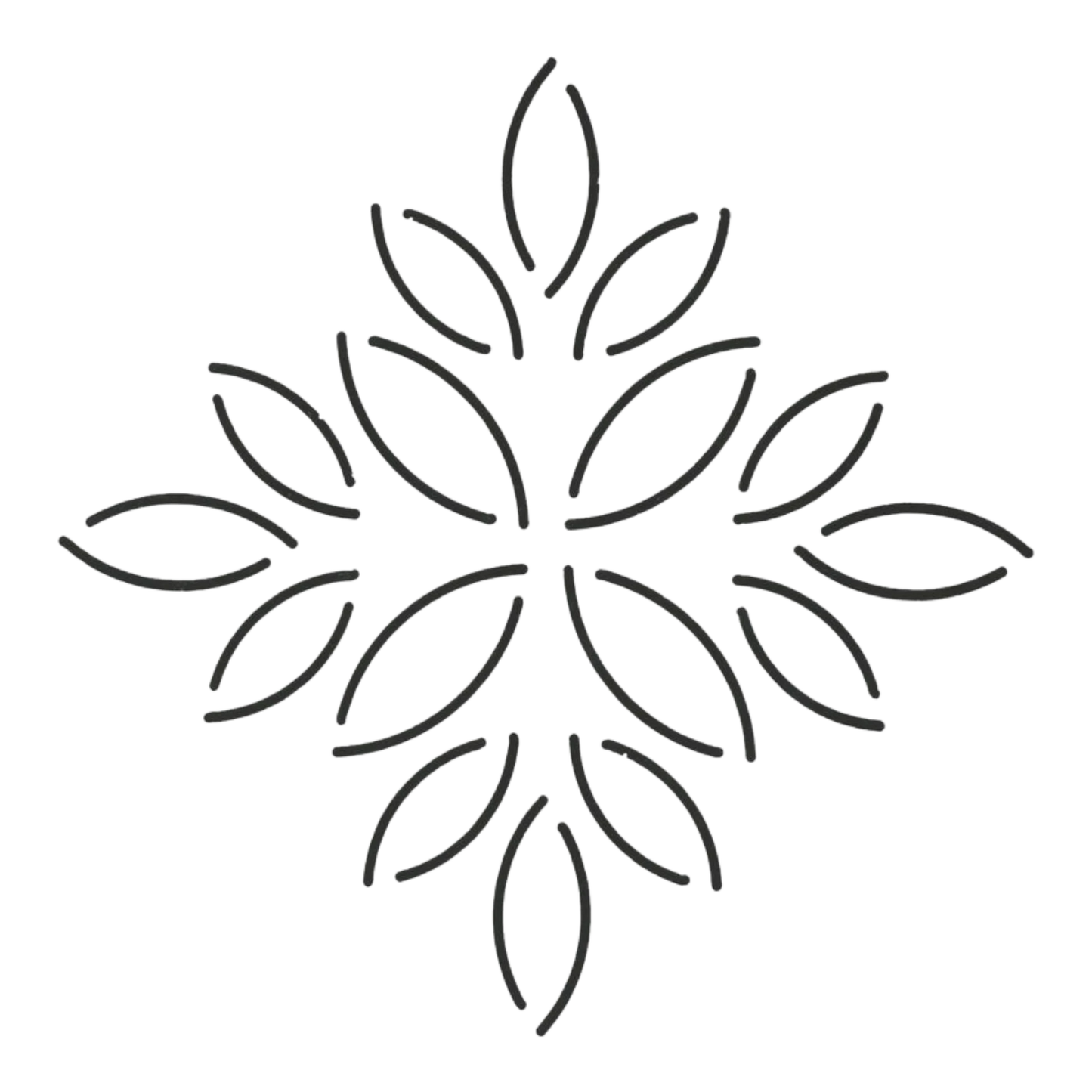Quilt Stencil Quilt Stencil Leaf Block for precise cutting, marking and patchwork