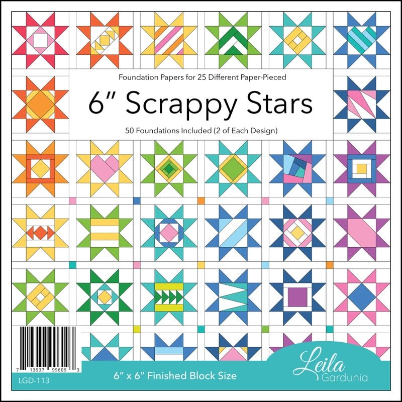 6in Scrappy Stars Foundation Pad - Everything Fabric