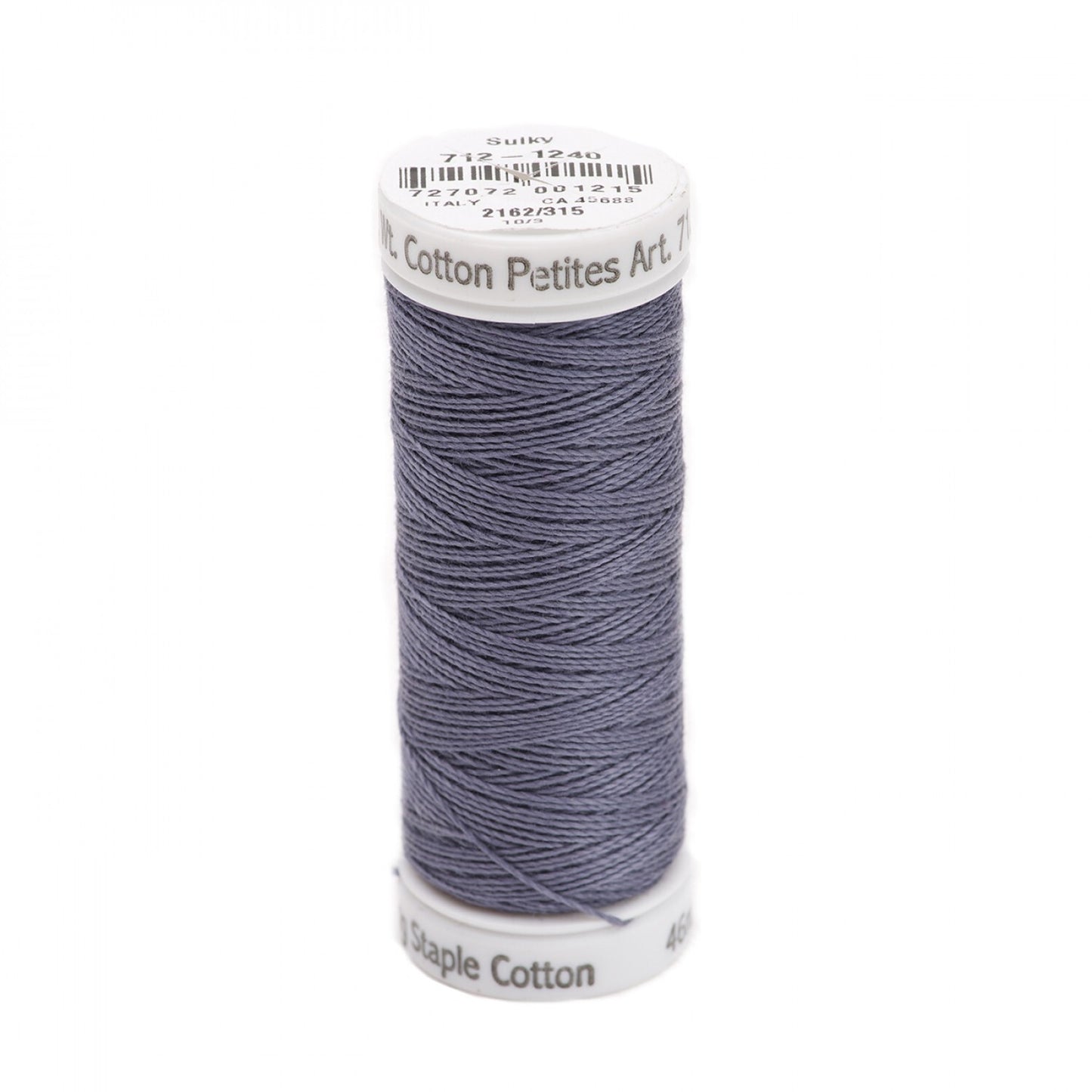 Sulky Thread Cotton Petites - 12wt - Smokey Grey for patchwork, quilting and sewing
