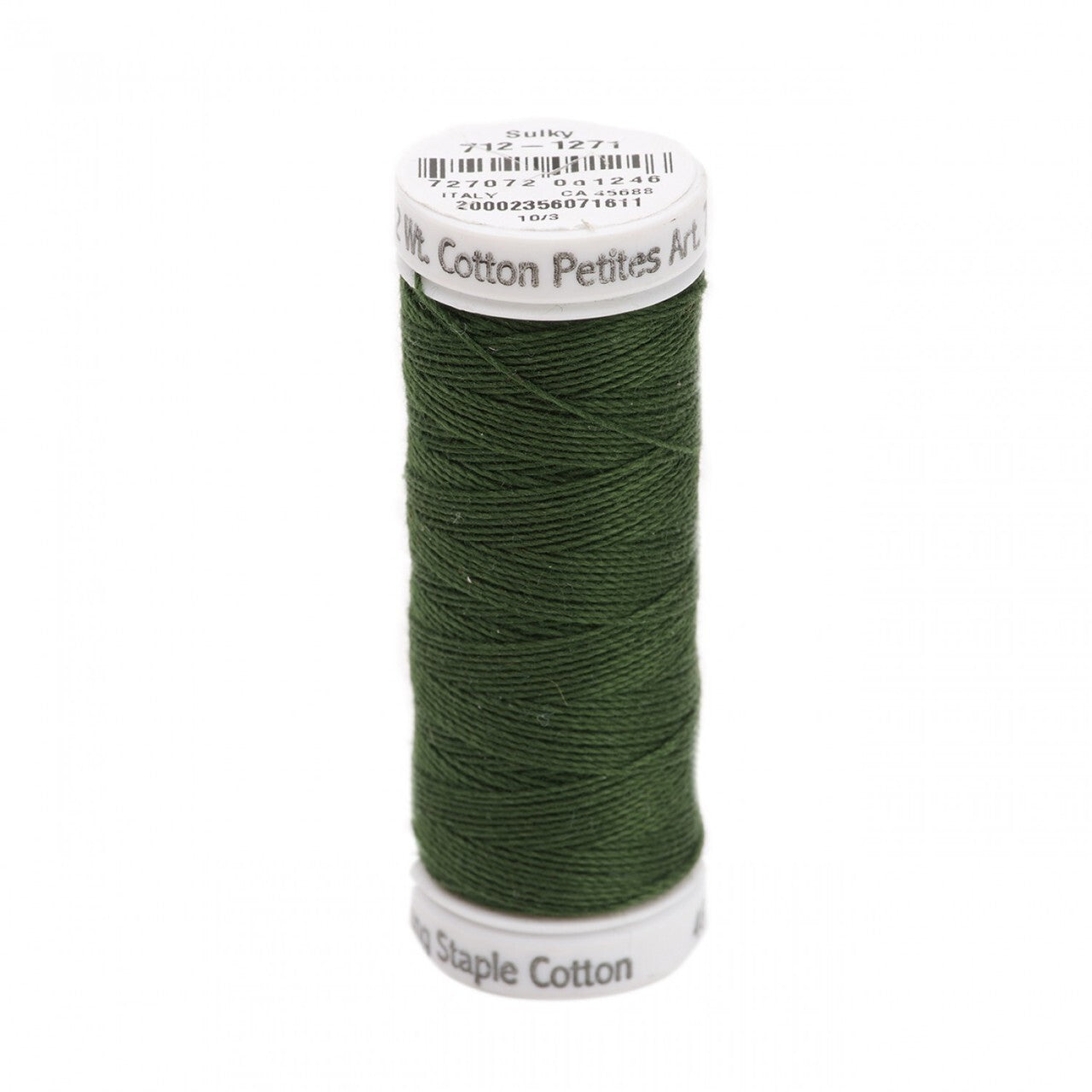 Sulky Thread Cotton Petites - 12wt - Evergreen for patchwork, quilting and sewing