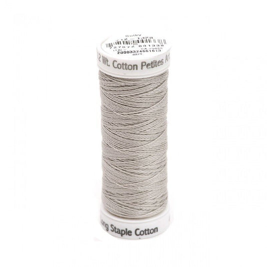 Sulky Thread Cotton Petites - 12wt - Silver for patchwork, quilting and sewing