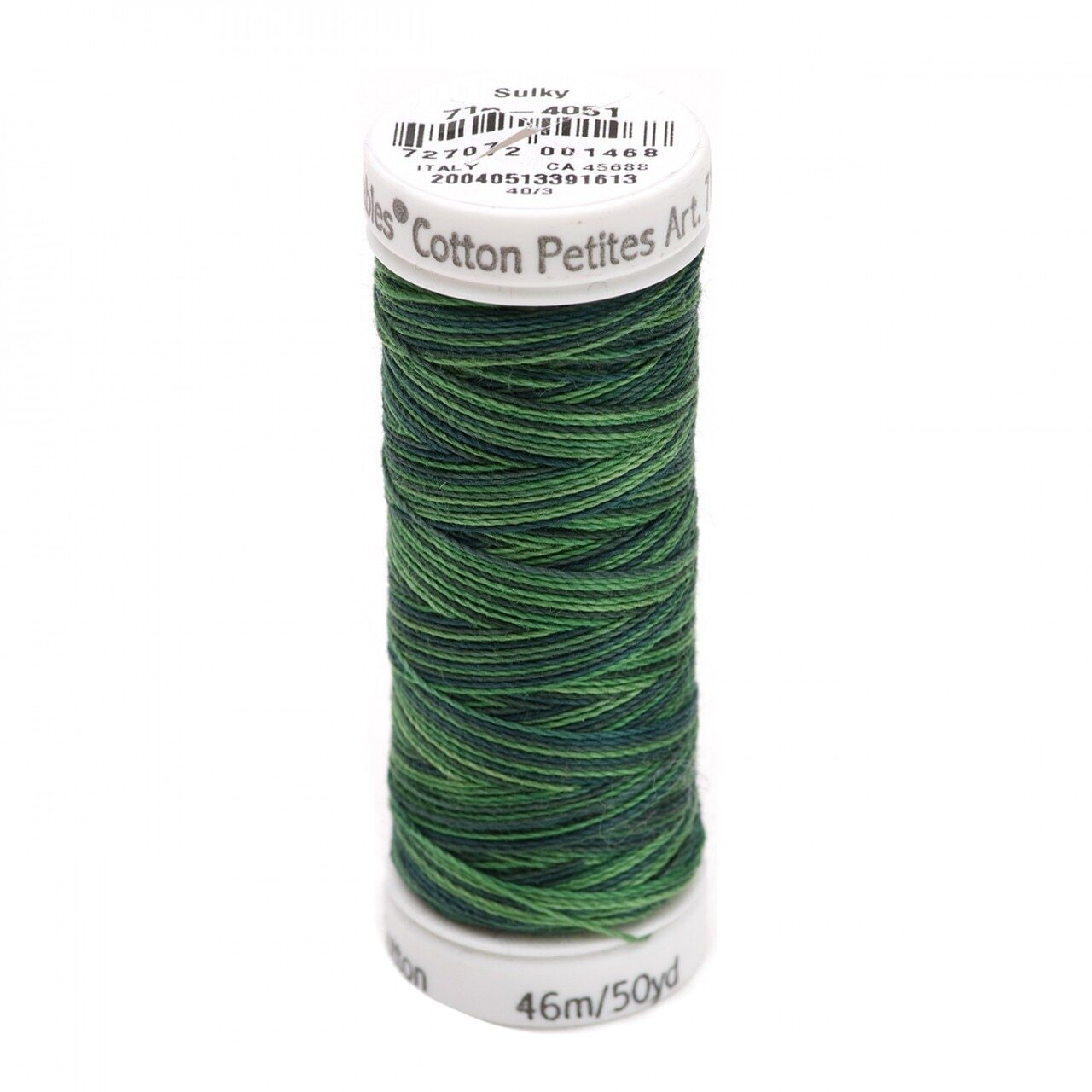 Sulky Petite Thread Cotton Blendables 12wt - Forever Green for patchwork, quilting and sewing