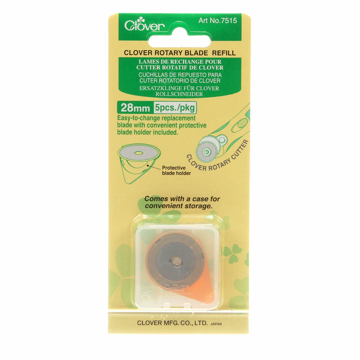 Clover 28 mm Replacement Blade 5 ct sewing and quilting product