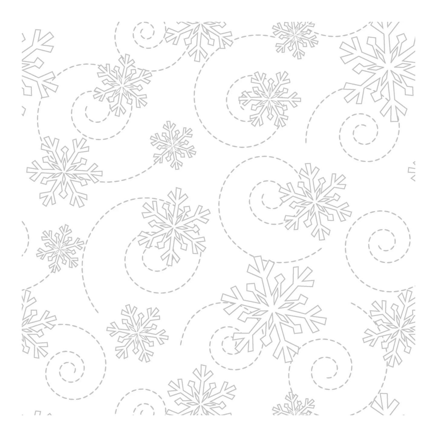 White on White Snowflakes