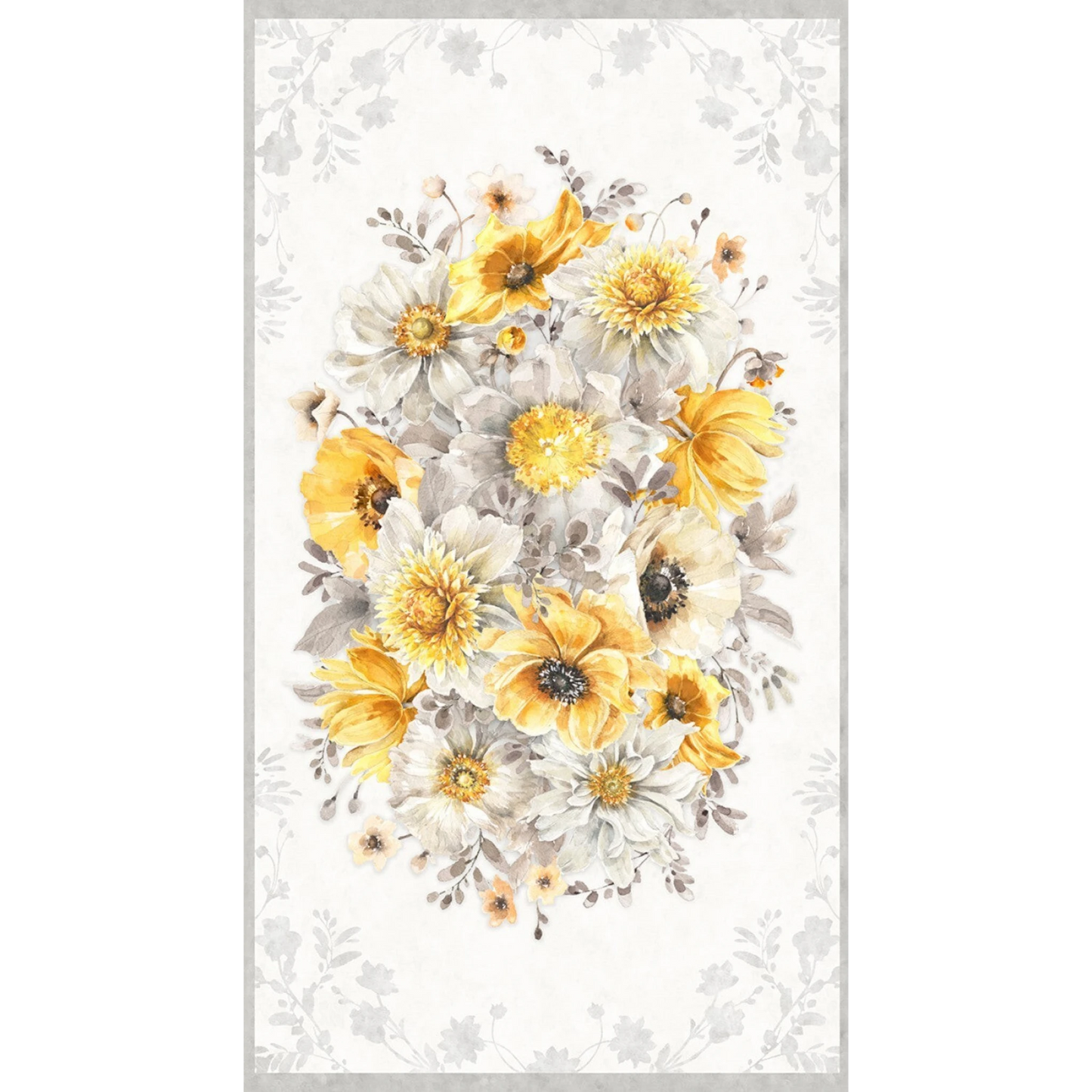 Multi Fields of Gold Panel for patchwork, quilting and sewing