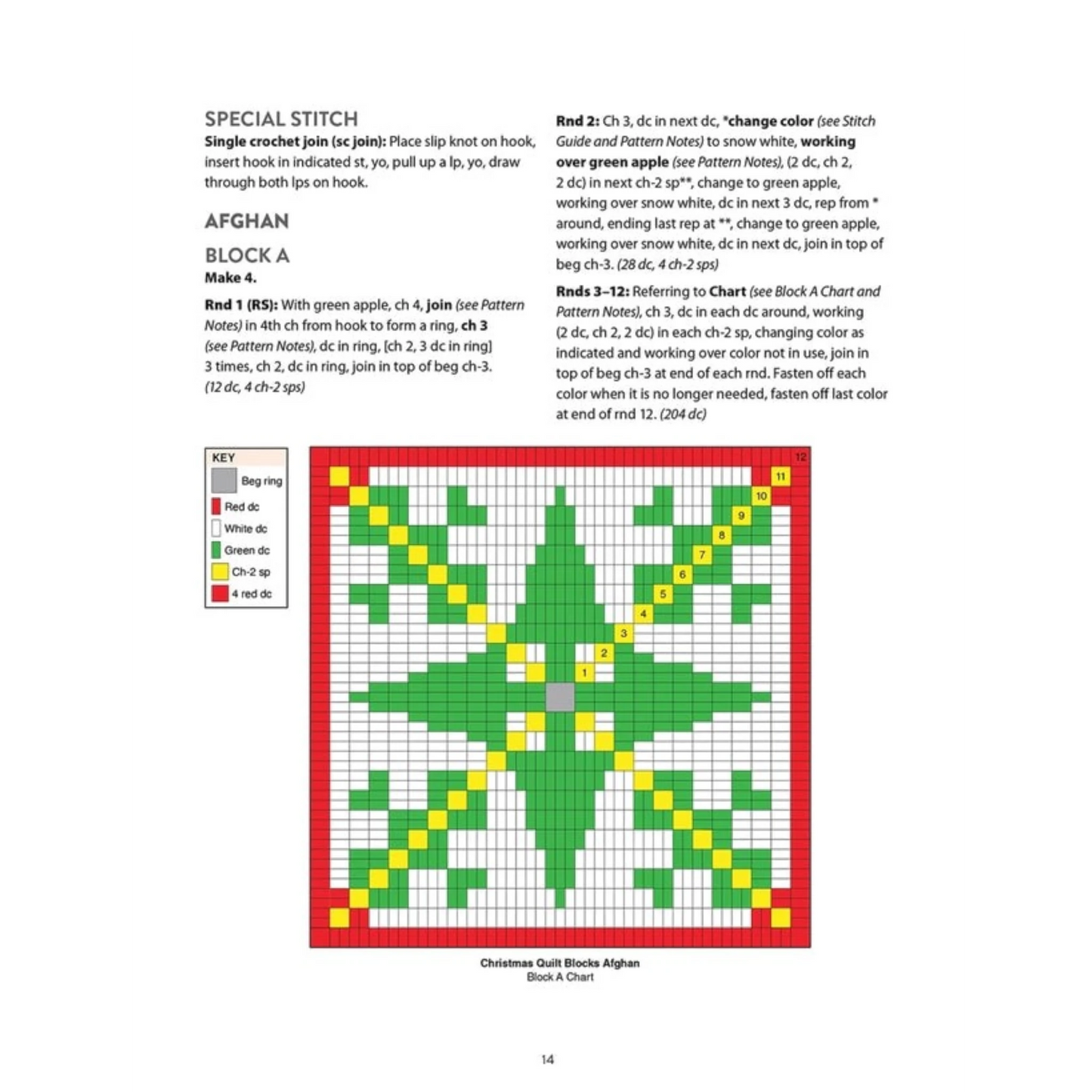 Festive Christmas Crochet Afghans Book , quilting and craft projects