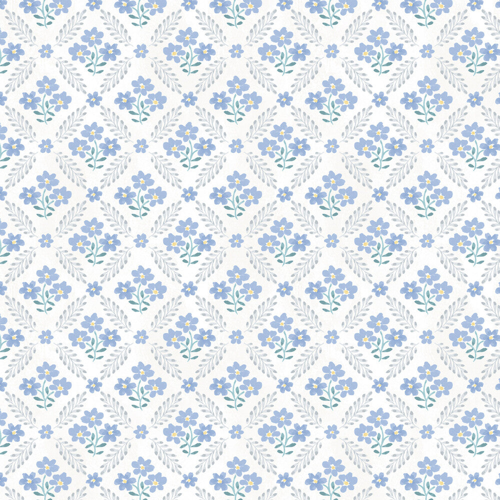Morning Blooms - Cream/Multi Floral Grid sewing and quilting product