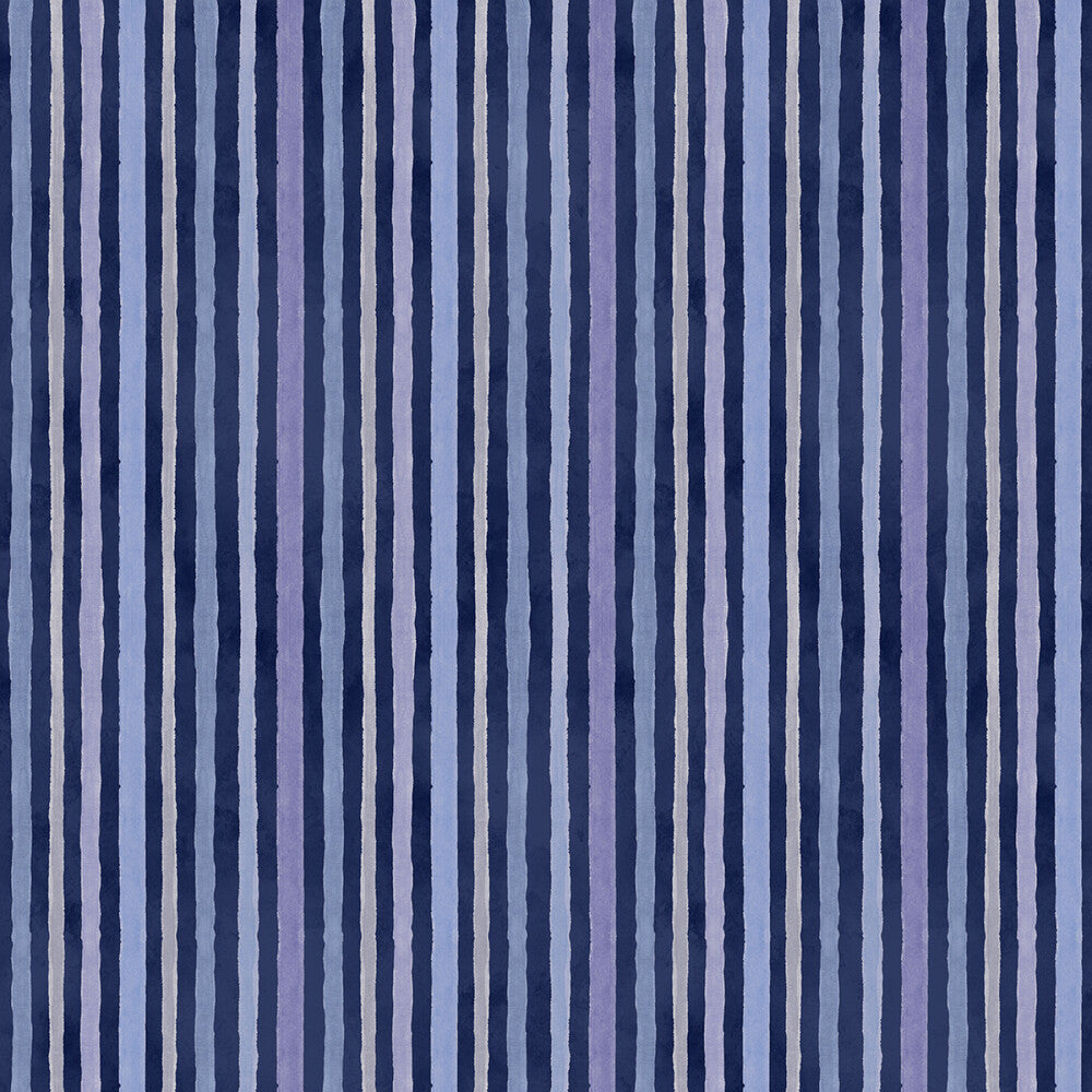 Morning Blooms - Navy Stripes sewing and quilting product
