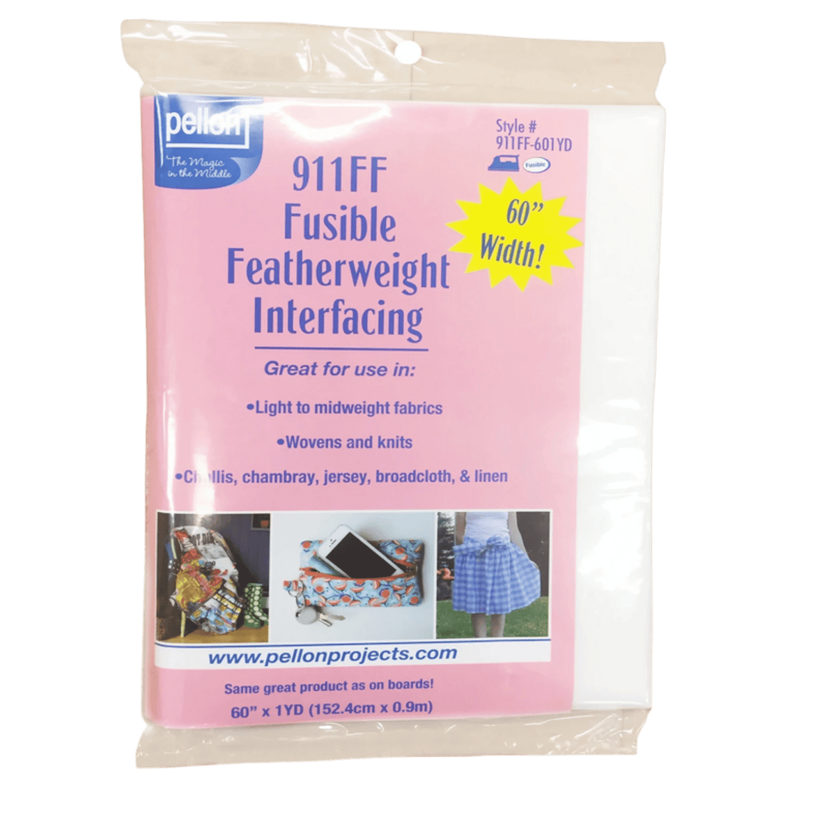 911FF Fusible Featherweight Interfacing 60in x 1yd - Everything Fabric