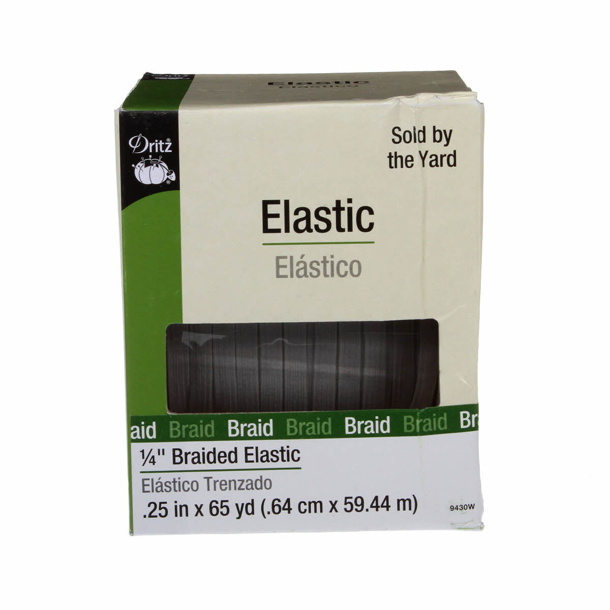 White Braided Elastic by Dritz 6 mm wide