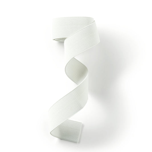 Prym Love - ELASTIC TAPE, SOFT, 25 mm, WHITE, 1 m for garments, sewing and bag making projects