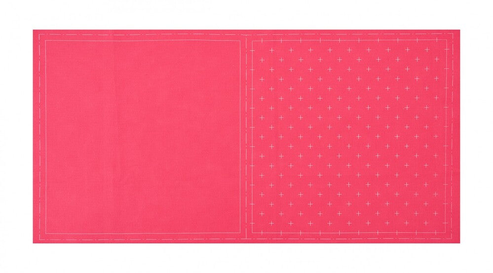 COSMO Sashiko Cotton & Linen - Kasuri - Rose for patchwork, quilting and sewing