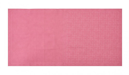 COSMO Sashiko Cotton and Linen Cross - Plum