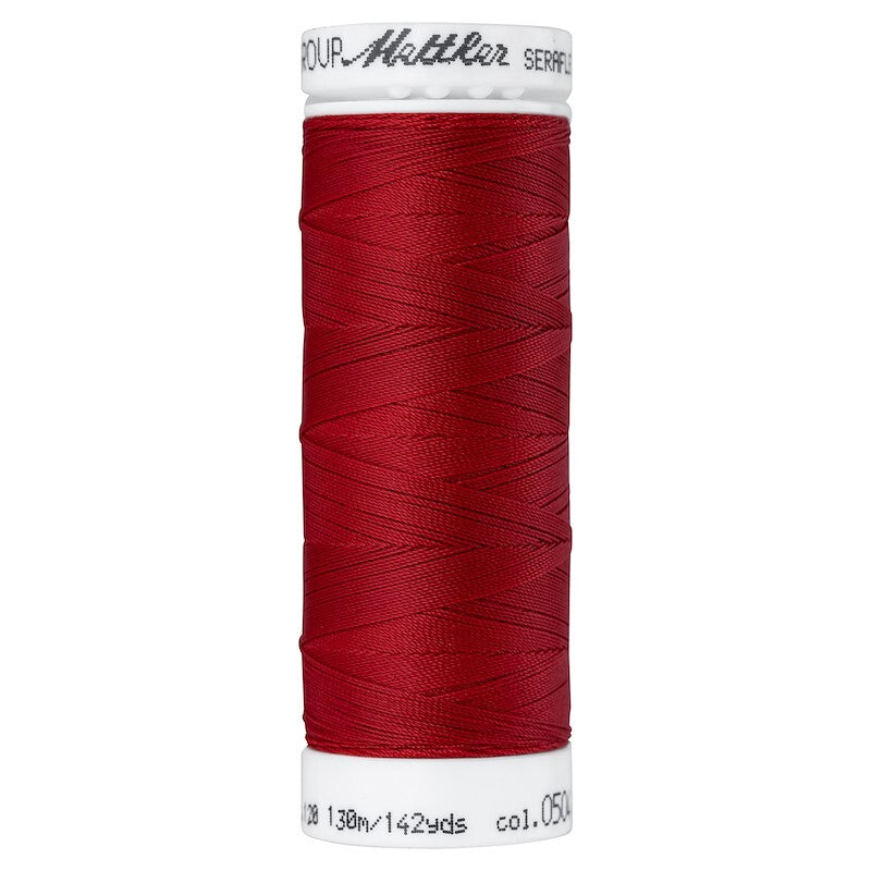 Seraflex Elastic Thread - 0504 Country Red for garments, sewing and bag making projects