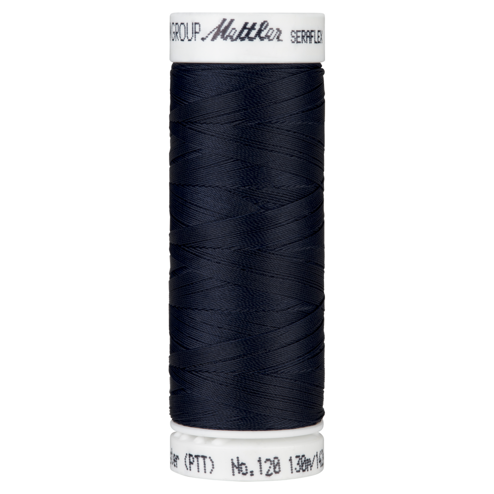 Seraflex Elastic Thread - 0821 Darkest Blue for garments, sewing and bag making projects