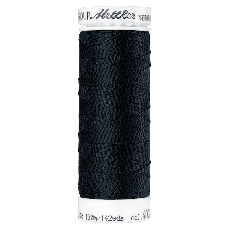 Seraflex Elastic Thread - 4000 Black for garments, sewing and bag making projects