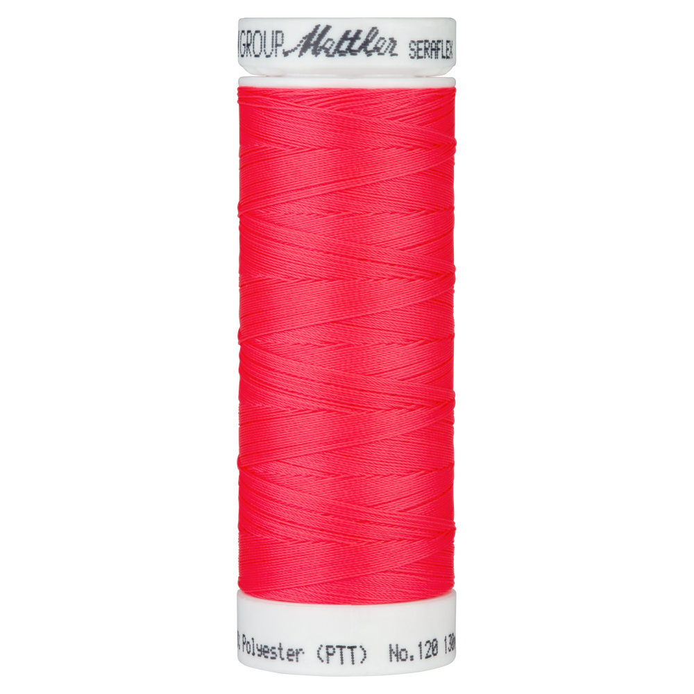 Seraflex Elastic Thread - 8775 Vivid Coral for garments, sewing and bag making projects